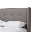Baxton Studio Brooklyn Upholstered Queen Panel Platform Bed in Gray