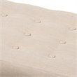 Baxton Studio Elia Button Tufted Bedroom Bench in Beige