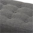 Baxton Studio Elia Button Tufted Bedroom Bench in Dark Gray