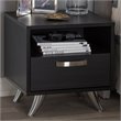 Baxton Studio Warwick 1 Drawer End Table in Dark Brown