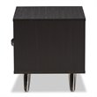 Baxton Studio Warwick 1 Drawer End Table in Dark Brown