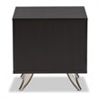 Baxton Studio Warwick 1 Drawer End Table in Dark Brown