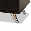 Baxton Studio Warwick 1 Drawer End Table in Dark Brown