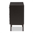 Baxton Studio Auburn 6 Drawer Double Dresser in Dark Brown
