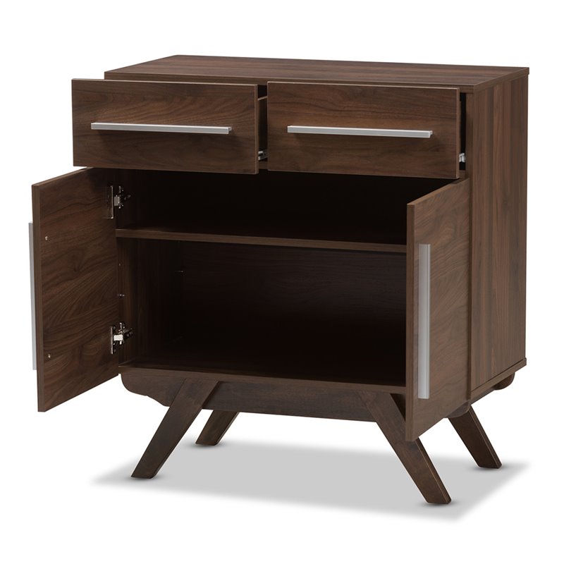 Baxton Studio Ashfield Wood Top Buffet in Brown