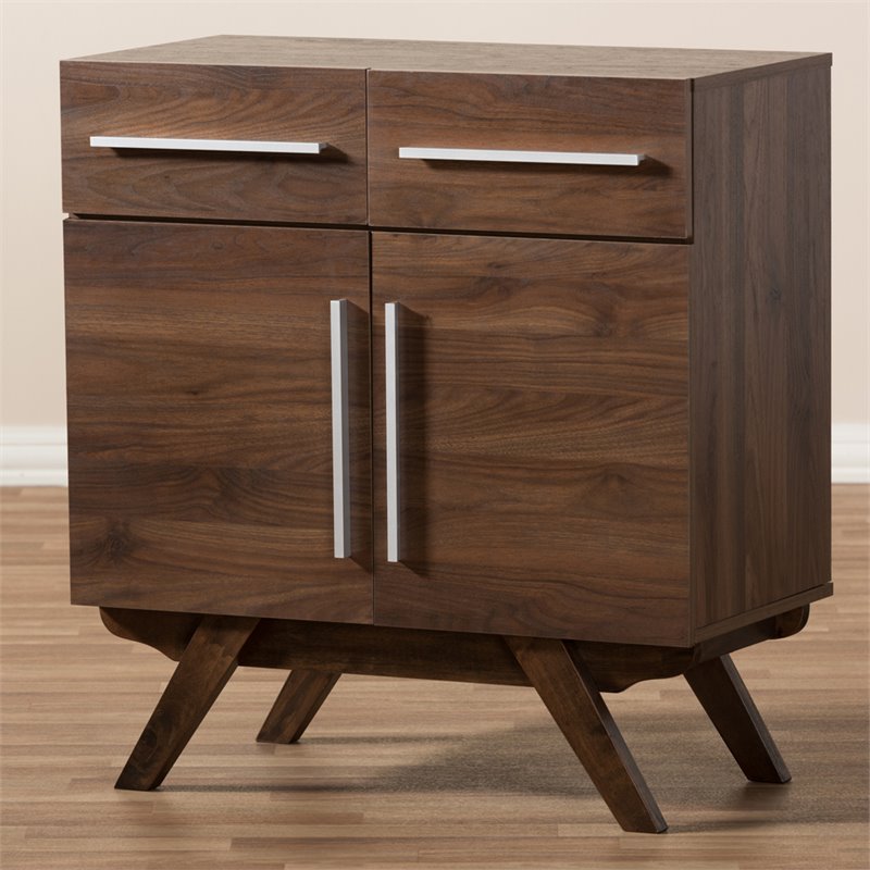 Baxton Studio Ashfield Wood Top Buffet in Brown