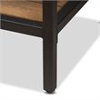 Baxton Studio Caribou Console Table in Oak Brown and Black