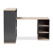 Baxton Studio Pandora Writing Desk in Gray and Brown