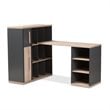 Baxton Studio Pandora Writing Desk in Gray and Brown