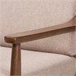 Baxton Studio Venza 3 Piece Tufted Sofa Set in Brown and Walnut Brown
