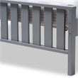 Baxton Studio Harlan Twin Spindle Platform Bed with Trundle in Gray