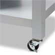 Baxton Studio Hayward Kitchen Cart in Light Gray