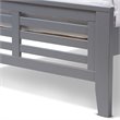 Baxton Studio Sedona Twin Slat Platform Bed with Trundle in Gray