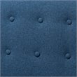 Baxton Studio Mathias Tufted Recliner in Blue and Walnut