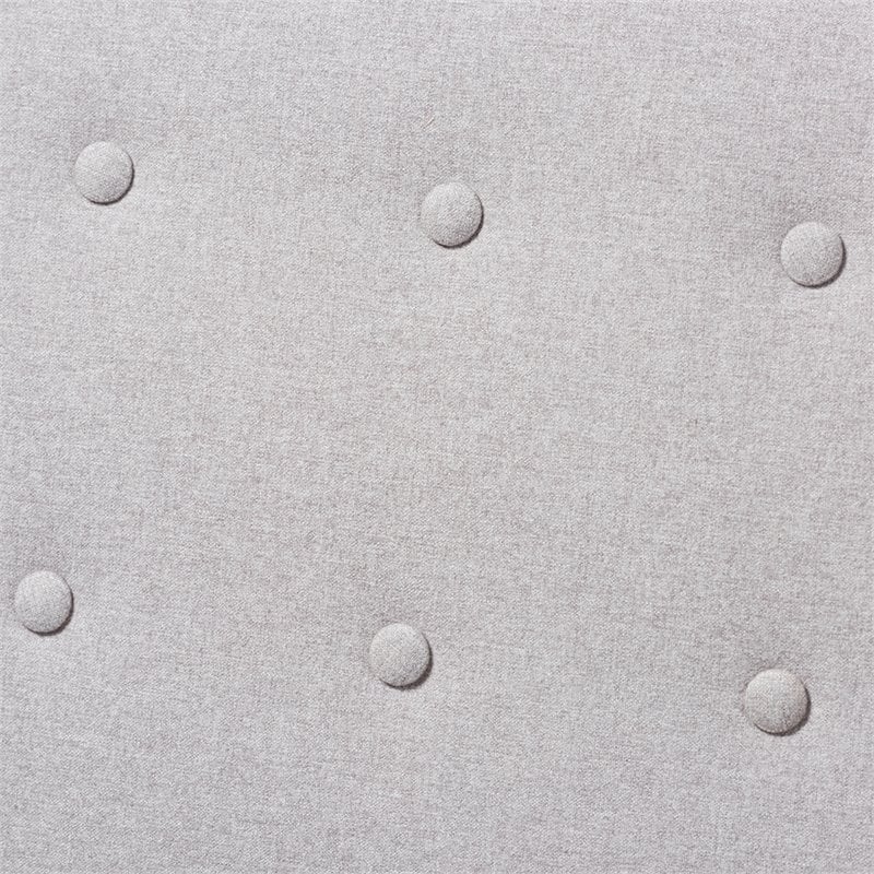 Baxton Studio Mathias Tufted Recliner in Light Gray