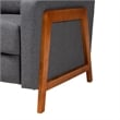 Baxton Studio Halstein Gray Fabric and Walnut Brown Finished Wood Lounge Chair