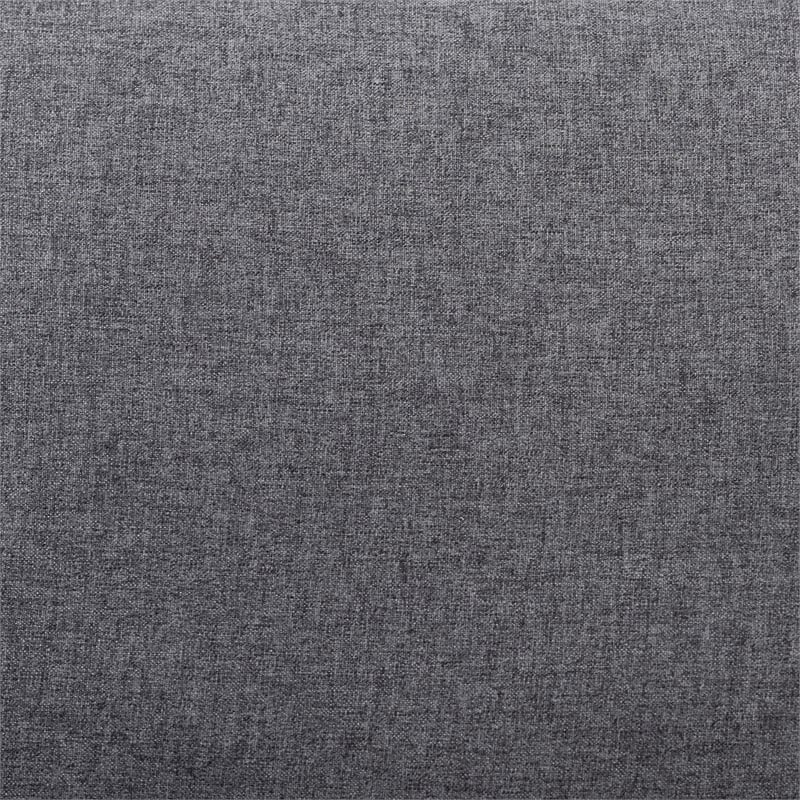 Baxton Studio Halstein Gray Fabric and Walnut Brown Finished Wood Lounge Chair