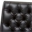 Baxton Studio Annetha Tufted Faux Leather Accent Chair and Ottoman Set