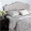 Baxton Studio Aurora Tufted Full Panel Headboard in Grayish Beige