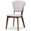 Baxton Studio Tarelle 5 Piece Dining Set in Light Gray and Brown