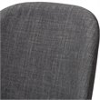Baxton Studio Cody Upholstered Dining Side Chair in Gray (Set of 2)