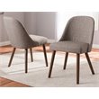 Baxton Studio Cody Upholstered Dining Side Chair in Gray (Set of 2)