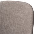 Baxton Studio Cody Upholstered Dining Side Chair in Gray (Set of 2)