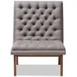 Baxton Studio Annetha Tufted Accent Chair in Gray