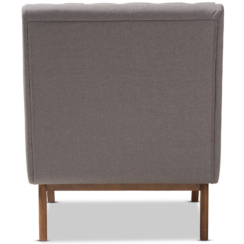 Baxton Studio Annetha Tufted Accent Chair in Gray