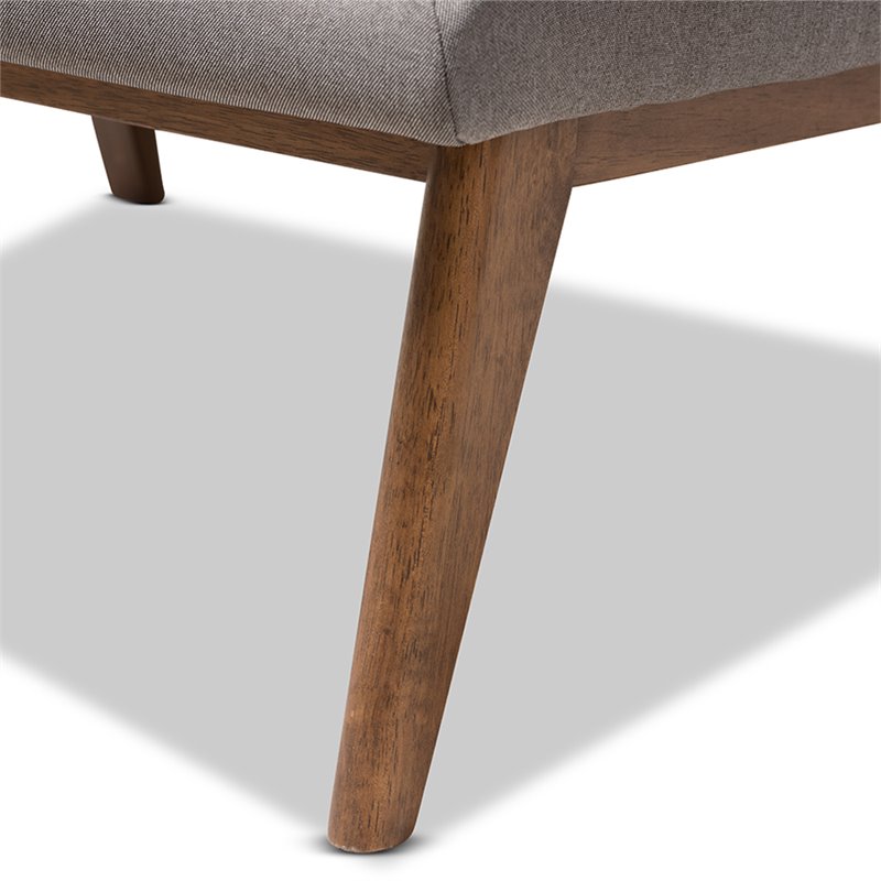 Baxton Studio Annetha Tufted Accent Chair in Gray