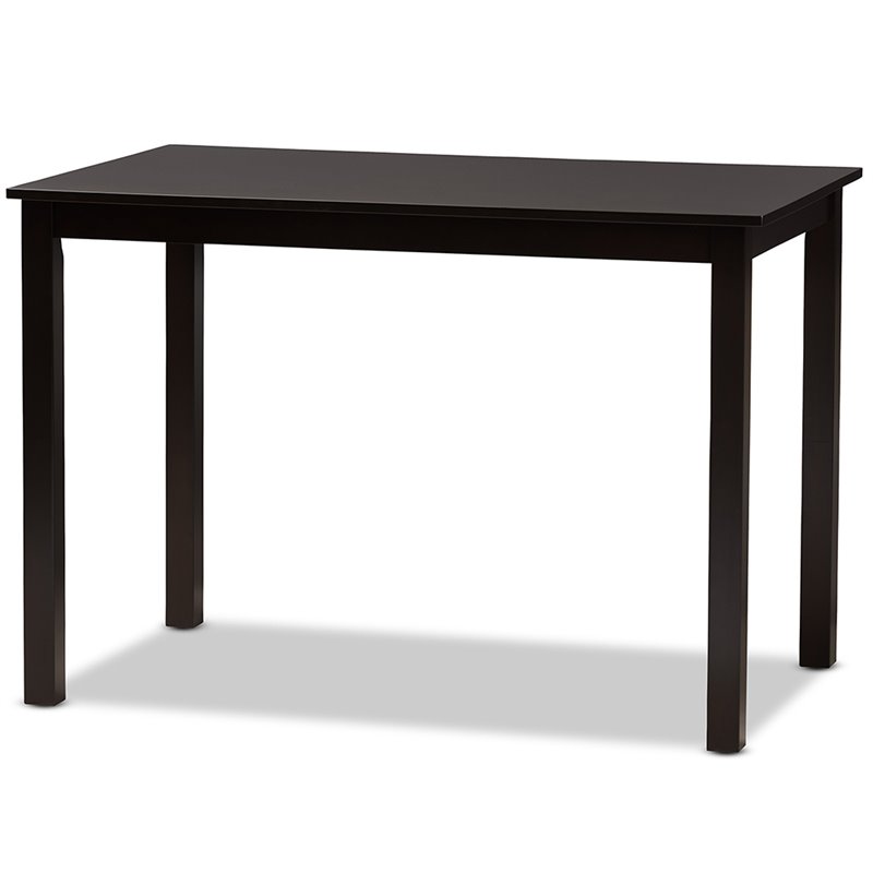 Baxton Studio Ruth 5 Piece Dining Set in Beige and Dark Brown