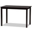 Baxton Studio Thea 5 Piece Dining Set in Dark Brown
