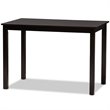 Baxton Studio Evelyn 5 Piece Dining Set in Beige and Dark Brown