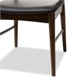 Baxton Studio Winton Dining Side Chair in Black and Brown (Set of 2)