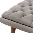 Baxton Studio Annetha Tufted Accent Chair and Ottoman Set in Gray