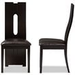 Baxton Studio Alani Dining Side Chair in Brown (Set of 2)