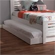 Baxton Studio Payton Twin Trundle in White