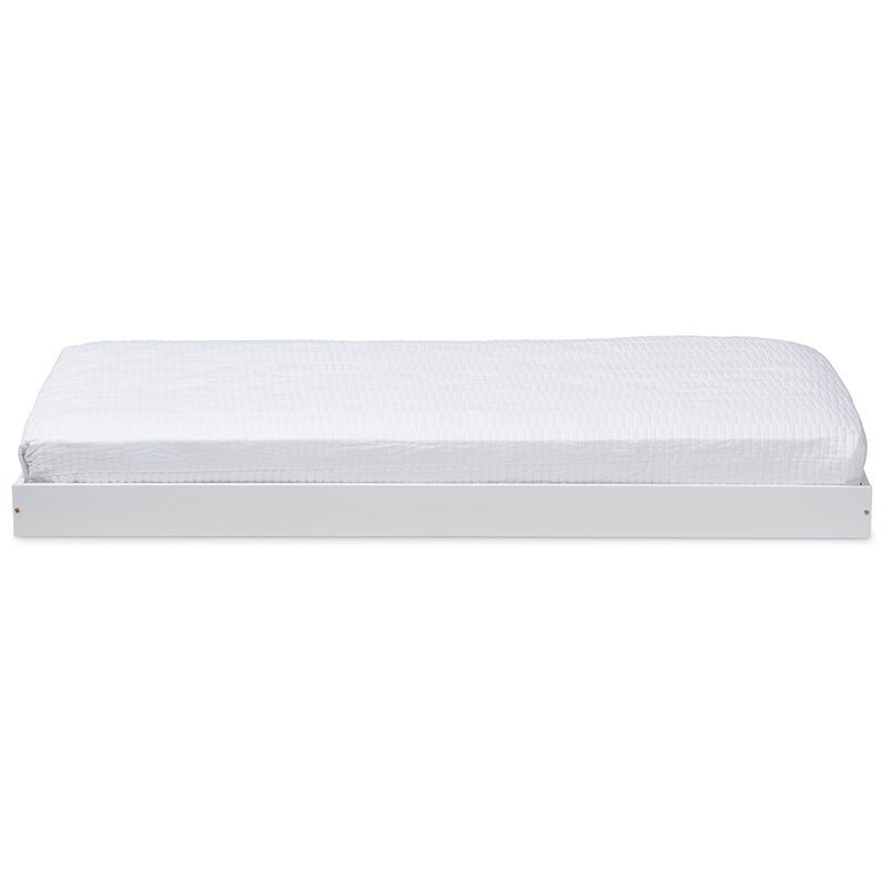 Baxton Studio Payton Twin Trundle in White