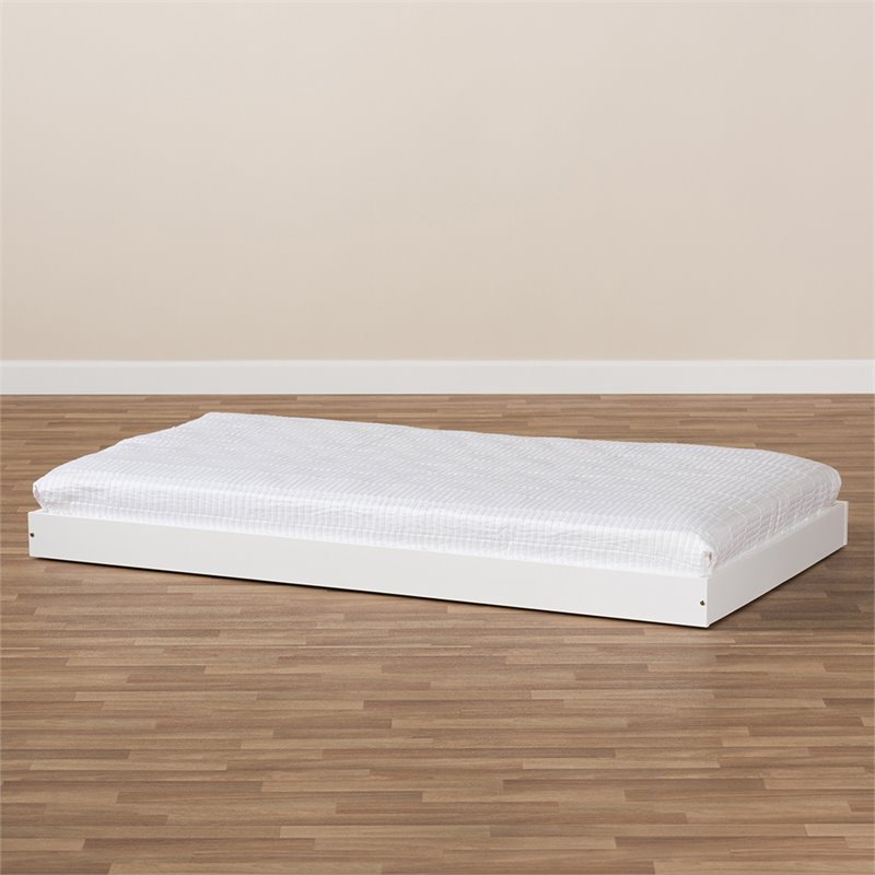 Baxton Studio Payton Twin Trundle in White