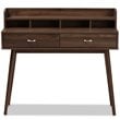 Baxton Studio Disa Writing Desk in Walnut Brown