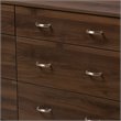 Baxton Studio Disa 6 Drawer Double Dresser in Walnut Brown