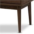 Baxton Studio Disa 6 Drawer Double Dresser in Walnut Brown