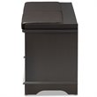 Baxton Studio Leo Faux Leather Shoe Storage Bench in Dark Brown