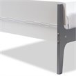 Baxton Studio Nereida Twin Slat Platform Bed with Trundle in White