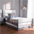 Baxton Studio Nereida Twin Slat Platform Bed with Trundle in White