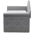 Baxton Studio Emilie Contemporary Tufted Fabric Daybed with Trundle in Gray