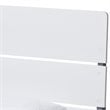 Baxton Studio Nereida Twin Slat Platform Bed in White and Gray
