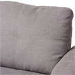 Baxton Studio Lianna Sleeper Sectional in Light Gray