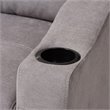Baxton Studio Lianna Sleeper Sectional in Light Gray