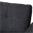 Baxton Studio Lianna Sleeper Sectional in Dark Gray